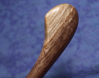 Hair stick shawl pin Hand carved from two toned black walnut wood Skinny 4 inch