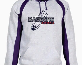 Badgers Baseball Hook Hoodie - 1262