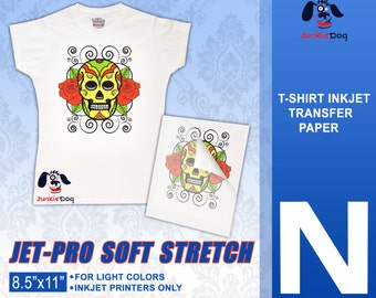 10 Sheets - Neenah Jet Pro SofStretch Inkjet Heat Transfer Paper - Iron On Transfer Paper 8.5 X 11"
