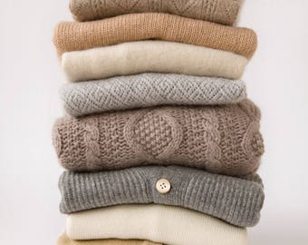 Custom made Podunk Recycled Wool Sweater Mittens