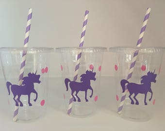 Unicorn Party Cups, Unicorn eyelash party, unicorn birthday party, Unicorn Baby Shower