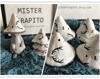 SET of 8 or 12 teepee pee, Tepee with penis cone pee pee shield - Collection * little reindeer Christmas * ultra limited edition