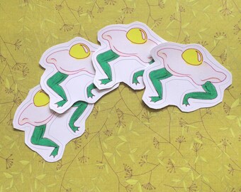 Fried Egg With Frog Legs Sticker