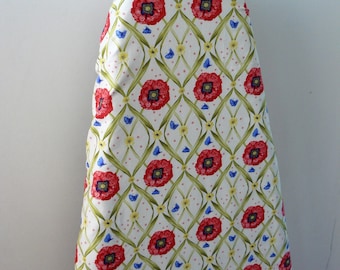 Ironing Board Cover - poppies with butterflies