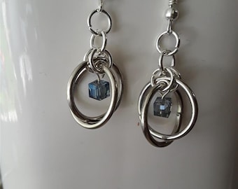 Silver Orbit Earrings
