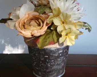 Floral arrangement centerpiece.