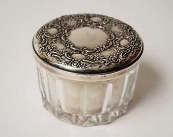 Towel Silver Powder Puff Set