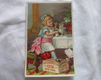 Antique Victorian Trade Card B T Babbatt's Soap