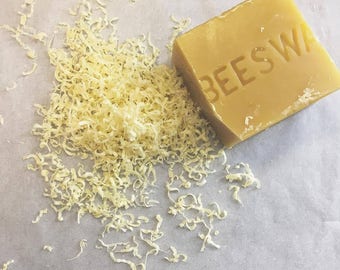 Organic Raw Natural Beeswax, Pure Wax, Natural Candlemaking Supplies, 100% Bees Wax, Honey Beeswax 4 Ounces (4oz - 110gr)