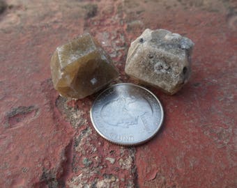 2 pc Green Grossularite Garnets, Mexico, Birthstone