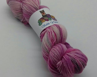 80/20 Superwash Merino/Silk high twist sock yarn: Sweetest Perfection