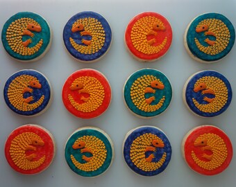 Pangolin Cookies - One Dozen Decorated Cookies