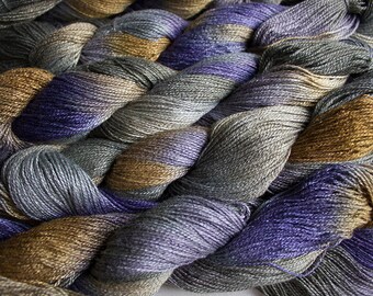Fine Bamboo, Hand Painted yarn, 300yds - Summer