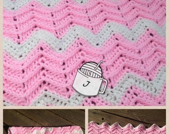 PDF Ridged Ripple crochet pattern