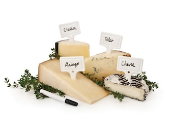 Ceramic Cheese Markers / Fancy Food Markers / Food Signs