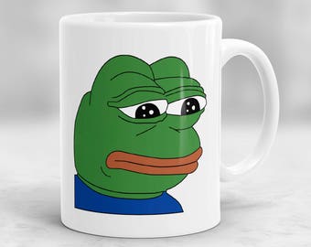 Pepe the Frog Mug, Meme mug, Funny Mug, Pepe The Sad Frog Mug P79