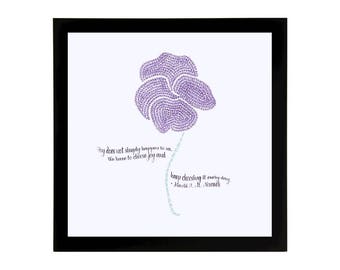 Daffodil Art Print with Quote