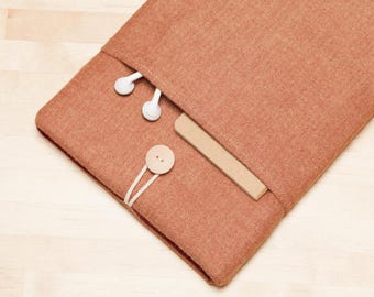 iPad Pro 12.9 case, iPad Pro 12.9 sleeve, 12.9 inch iPad Pro case, iPad Pro cover - Chestnut