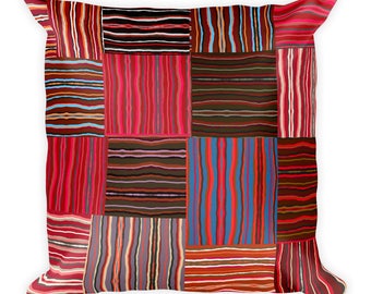 Basket Weave Pattern Square Pillow