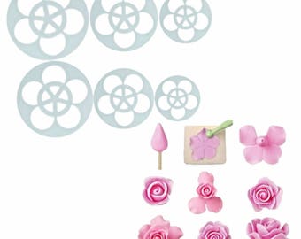 Rose Flower Cookie Cutter, Daisy Cookie Cutter, Easy Peony Cookie Cutter, Blossom Carnation Cookie Cutter, Flower Blossom Cookie Cutter