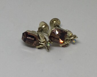 Emerald Cut Rhinestone Flowers