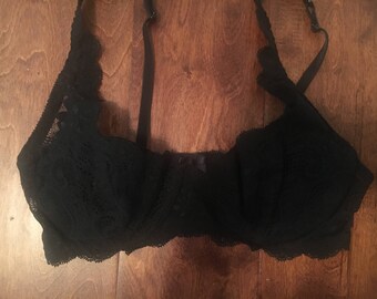 Black Lace Bra