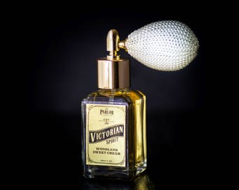 Victorian Spirit - Vanilla Amber Perfume - Woodland Sweet Creme - Atomizer Bottle -1 oz
