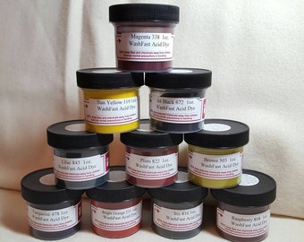Prochem Acid Dye aka Nylomine Dyes 1oz for colors 103 thru 500