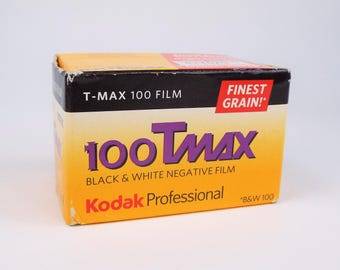 Kodak Professional 100 T-Max Black & White Film - 36 Exposures - Expired 11/2012 - Original Unopened Box Properly Stored - Fine Grain Film