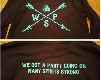 Blue Indian Widespread Panic Long Sleeve Lot Shirt