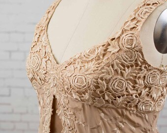 Mother of the bride gown with jacket, Vintage, Handmade, Peasant