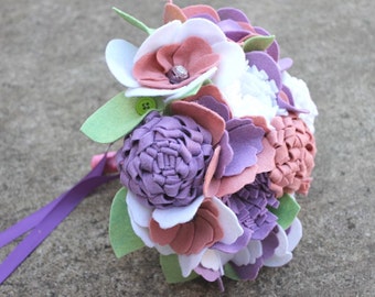 12 Stem "Felt So Pretty Bouquet" Felt Flower Bouquet