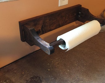 Hardwood papertowel holder