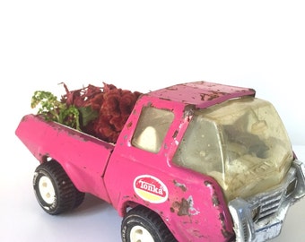Pink Tonka Metal Truck