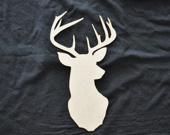 Deer Cut Out laser cut for Decoupage, DYI, Home Decor, Hunters, Unfinished, Sign Making, Crafting by LiahonaLaser on Etsy