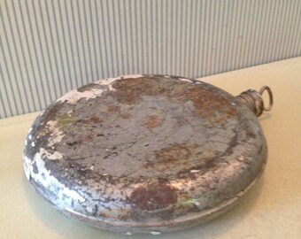 Vintage Tin Army Bedwarmer