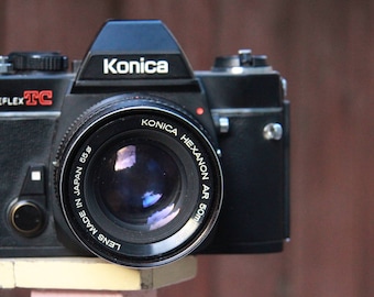 Konica AutoReflex TC 35mm SLR Film Camera with 50mm Prime lens