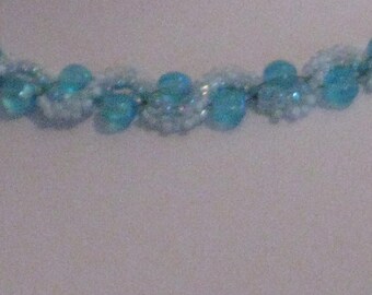 Aquamarine Wave Necklace