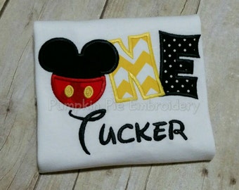 Mickey Mouse ONE Birthday Shirt
