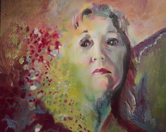 Portrait 5, acrylic on canvas panel