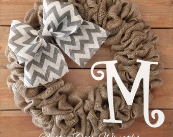 Front Door Wreath | Burlap Wreath | Summer Wreath | Rustic Wreath | Farmhouse Wreath | Housewarming gift