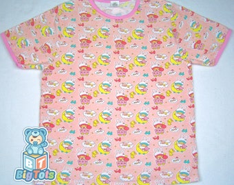 Adult Baby babies w/bunny caps snap shoulder baby shirt ABDL