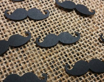 150 Mustache Confetti, Little Man, Gender Reveal, Table Confetti, Birthday,- Baby Shower, Custom Colors Available