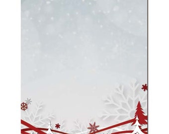 winter letterhead etsy winter letterhead