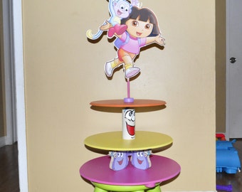 Dora the Explorer Cupcake stand