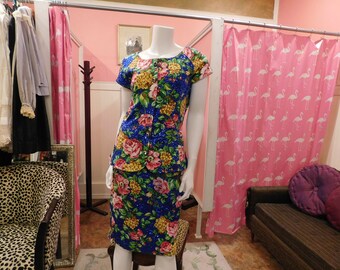 1980 Adrienne Vittadini 2 piece/ Retro/ Sequins/ designer/