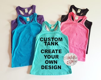 Custom Girls Tank, Infant Tank, Toddler Tank, Little Girls Racerback Tank Top, Toddler Tank Top, Baby Tank Top, Infant Tank Top, Custom Tank