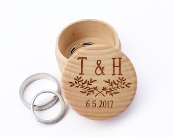Anillo de compromiso de la caja del anillo, boda caja de anillo, caja de anillo de compromiso, caja del anillo de boda, día de San Valentín propuesta caja, 02WG