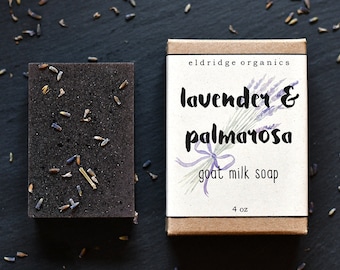 Lavender and Palmarosa Goat Milk Soap - Artisan Soap