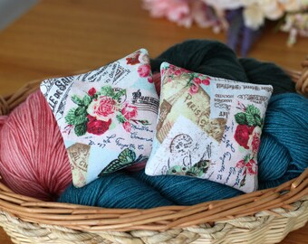 Lavender Sachets, Value Pack of 4 Organic Lavender Pillows, Dried Lavender for Yarn Storage